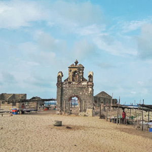 Dhanushkodi Beach and Temple